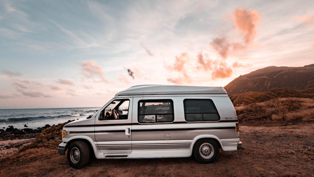 Stay stoked with the gas guzzling camper rental called penelope
