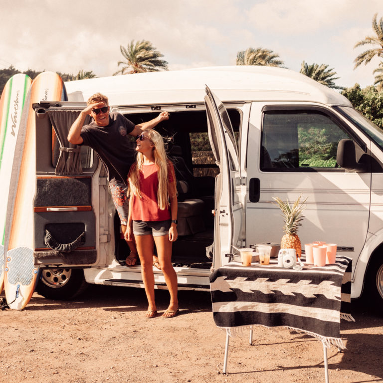 Adventuring Hawai'i by Beach Camper Van